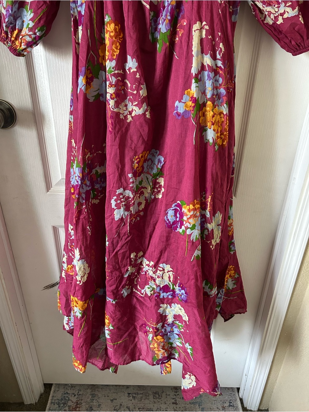 Free People Morning Glory Floral Multi Color Maxi Women’s Dress Size M - Picture 3 of 12